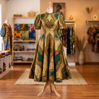 Ankara Flare Gown